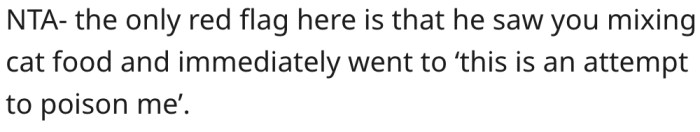 9. Her partner's accusation is cause for concern.