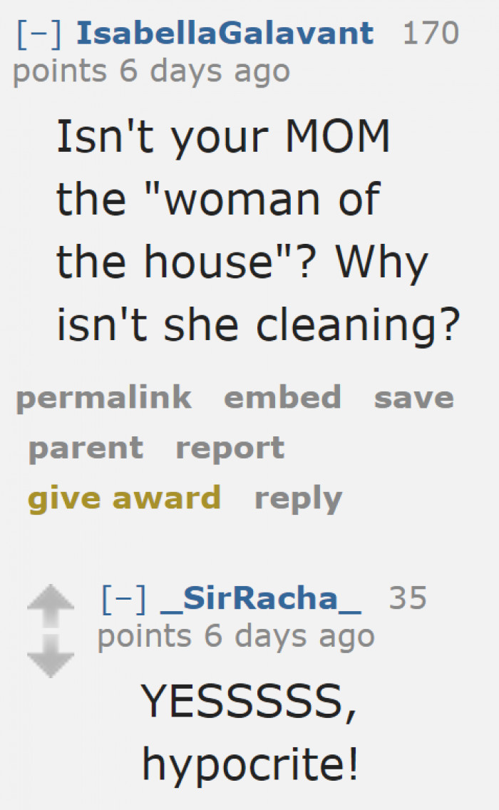 It makes us wonder too. What is the mom doing, then?