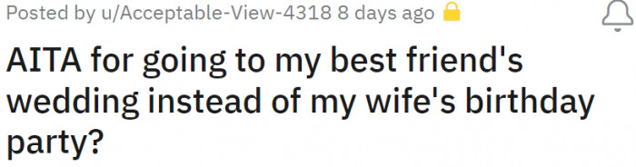 It’s the wife versus the best friend.