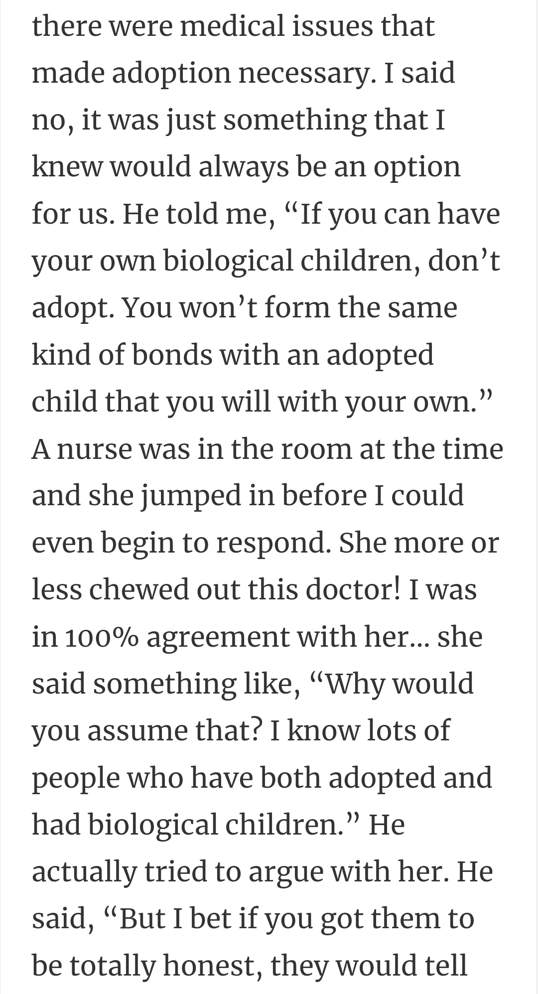 Making adoption necessary