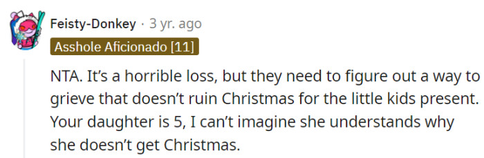 It's a tragic loss, but they shouldn't be 