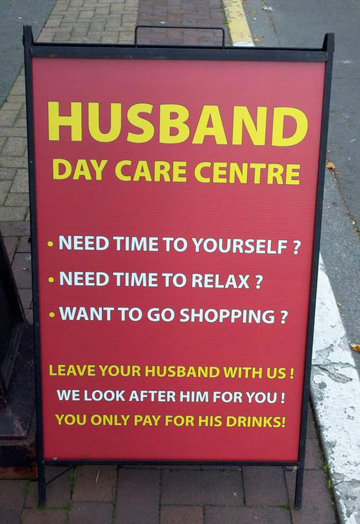 14. A daycare for husbands