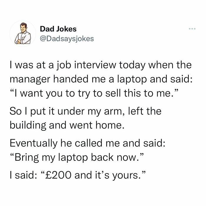 1. I want you to try and sell this to me