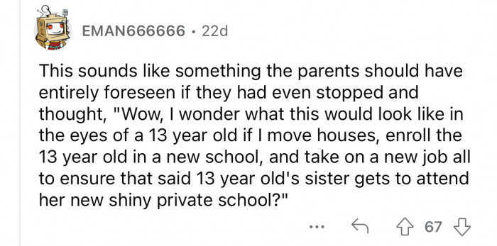 The parents need to realize what they are actually doing.