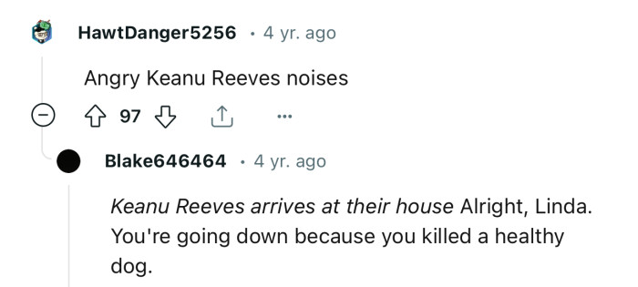 Don’t let Keanu Reeves see this post