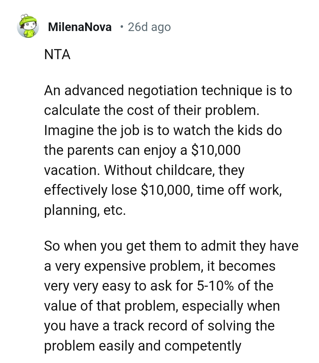 This Redditor Reveals What an Advanced Negotiation Technique Is