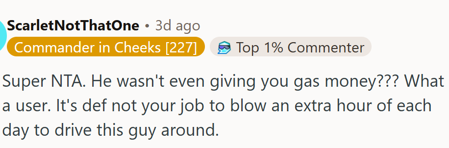 Not even gas money? Friendships can blur boundaries when favors become daily obligations.