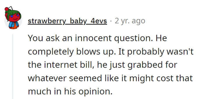 Asked a Question, Triggered a Budgetary Fireworks Display—Probably Picked 