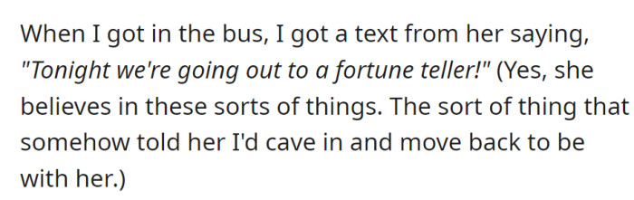 As she boarded the bus, her mother texted, 