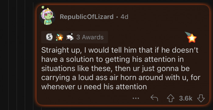 You can't live with someone who's constantly disconnected from the world.