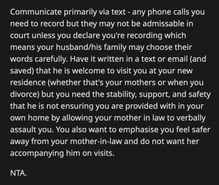 The evidence she collects will help protect both her and her baby.