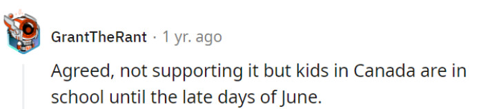 Canada is definitely an exemption...