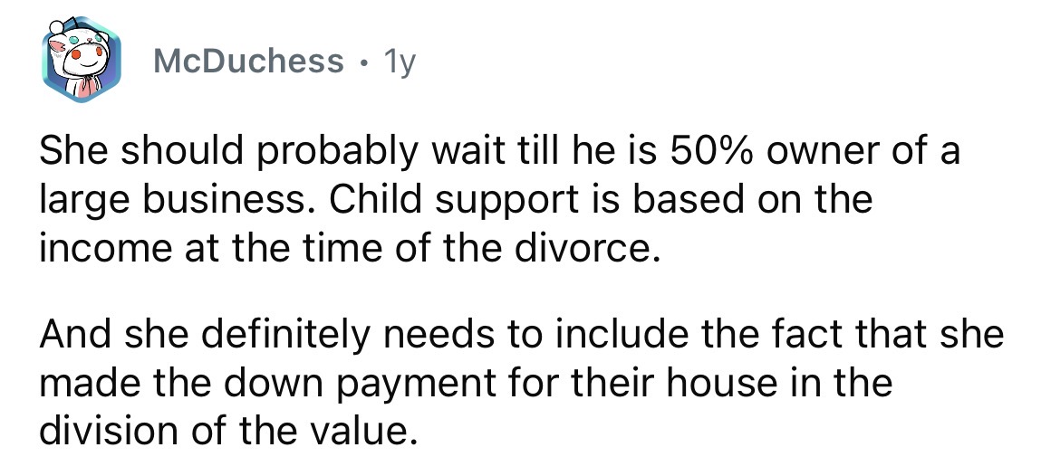 Wait until the business is secured.