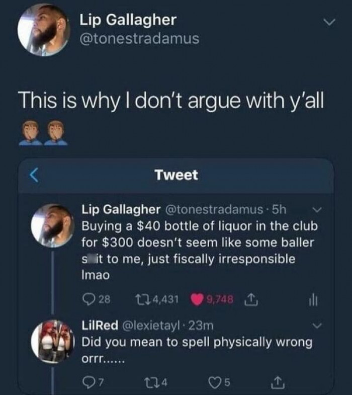 12. Fiscally or physically?