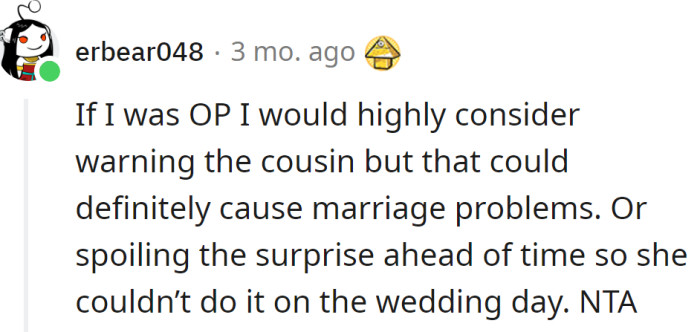 Maybe spoiling the surprise ahead of time is not a bad idea