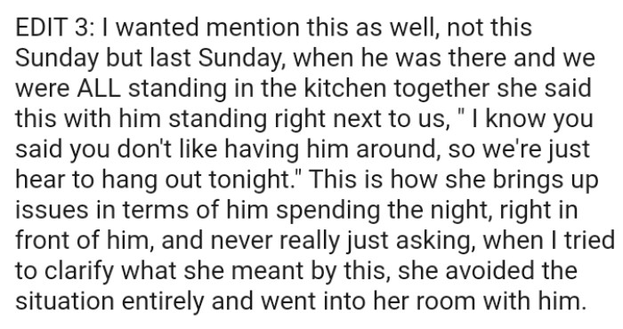 One more final edit as the OP thought it wise to mention it as well