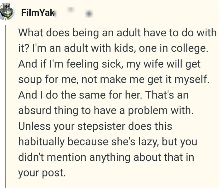 That's an absurd thing to have a problem with