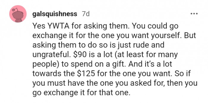 You can go exchange it for the one you want