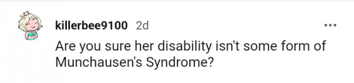 Some form of Munchausen's syndrome