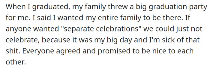 The OP explained everyone agreed to their terms: