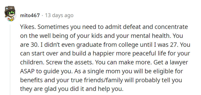 Prioritize kids and sanity. At 30, there's time to craft a happier life.