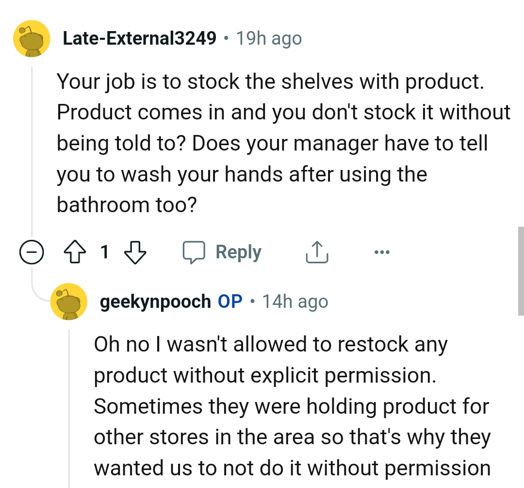 Stocking the shelves