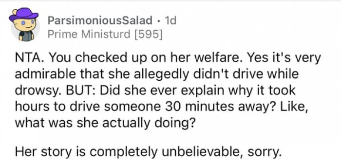 Her story is completely unbelievable