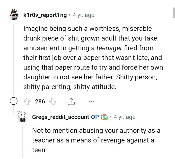 Bad parenting and bad attitude