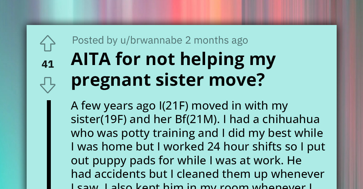 Redditor Gets Disowned By Family For Supposedly Abandoning Pregnant Sister In Her Time Of Need