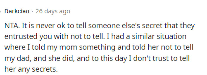 It can stick with you for a long time, and people usually remember these breaches of trust that they encounter.