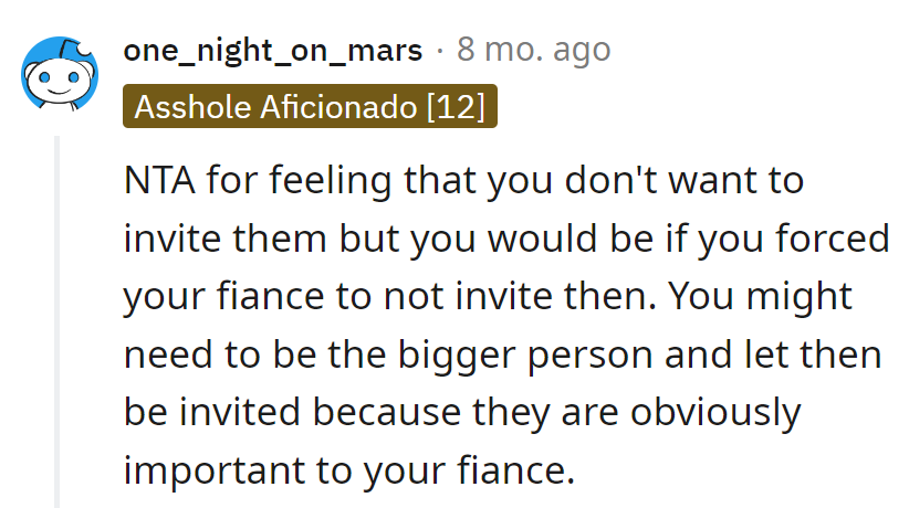 NTA for Invite Hesitation, but Vetoing the Fiancé's Guest List? Rom-Com Chaos Alert.