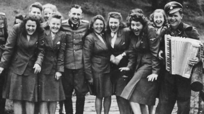 "Staff of Auschwitz-Birkenau on a Work Vacation, 1942."
