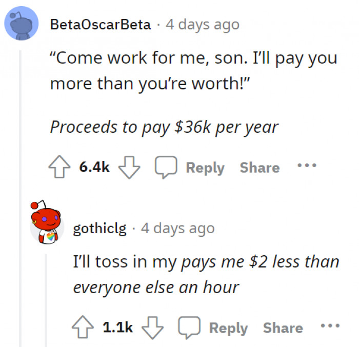 26. Oh, so basically, less than what we deserve.