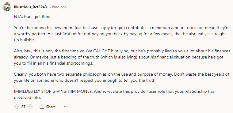 NTA. Run, girl. Run.