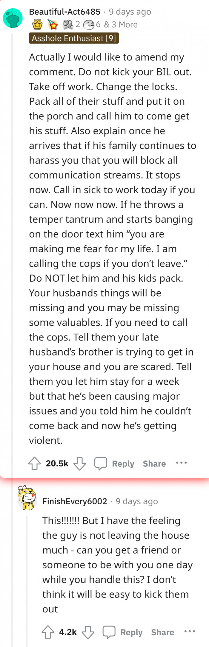 3. Make your position as a wife clear in your deceased husband's elder brother's mind.