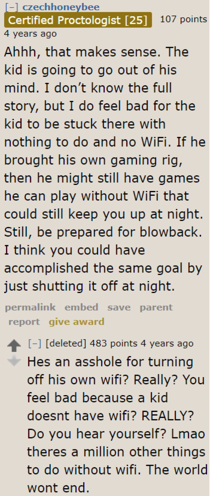 Another user thinks that the kid should consider other activities.