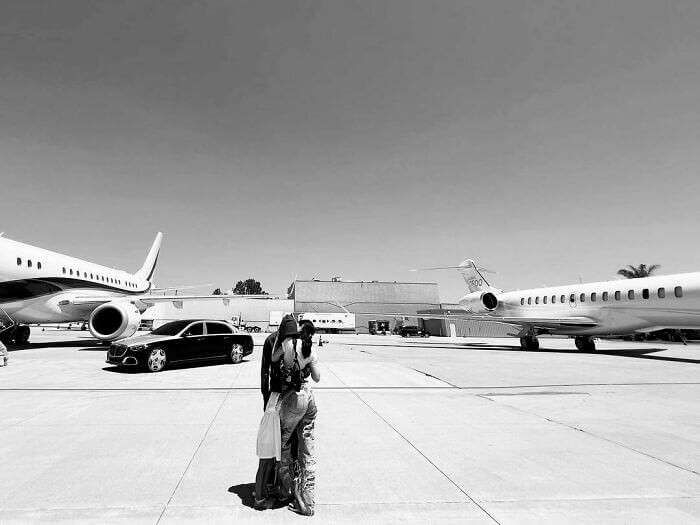 11. Kylie Jenner and Travis Scott Choosing Which Private Plane to Take