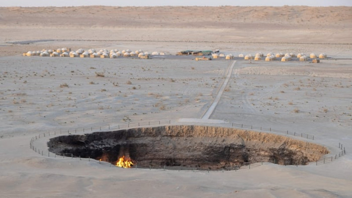 Turkmenistan's methane-spewing 'Gateway to Hell' loses its anger : 2025 image