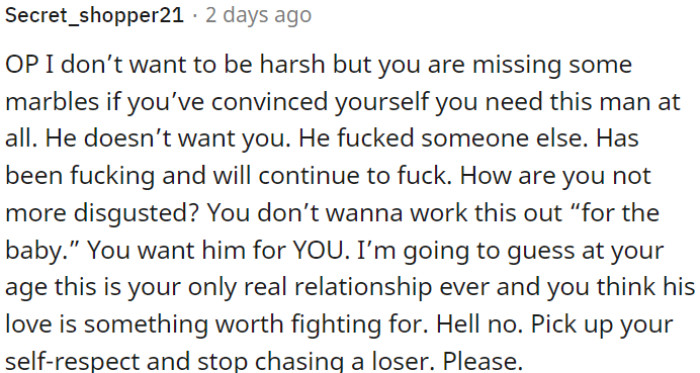 OP is being naive and missing the reality of the situation