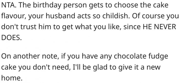 7. The celebrant should choose their preferred cake flavor.