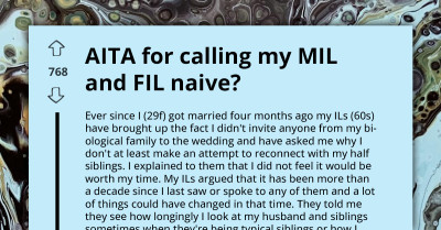Woman Thinks In-Laws Are Naive For Saying That Her Family Deserved Invitation To Her Wedding After Years Of Hate And Mistreatment