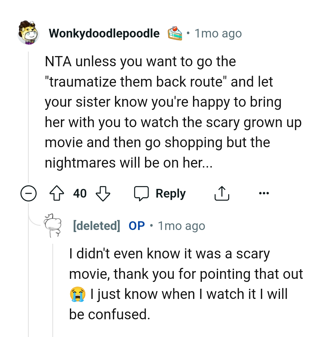 The nightmares will be on her