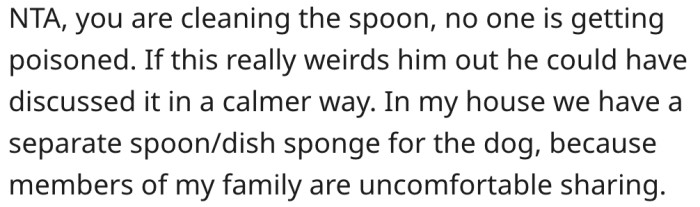 14. Her partner should have discussed his concerns calmly.