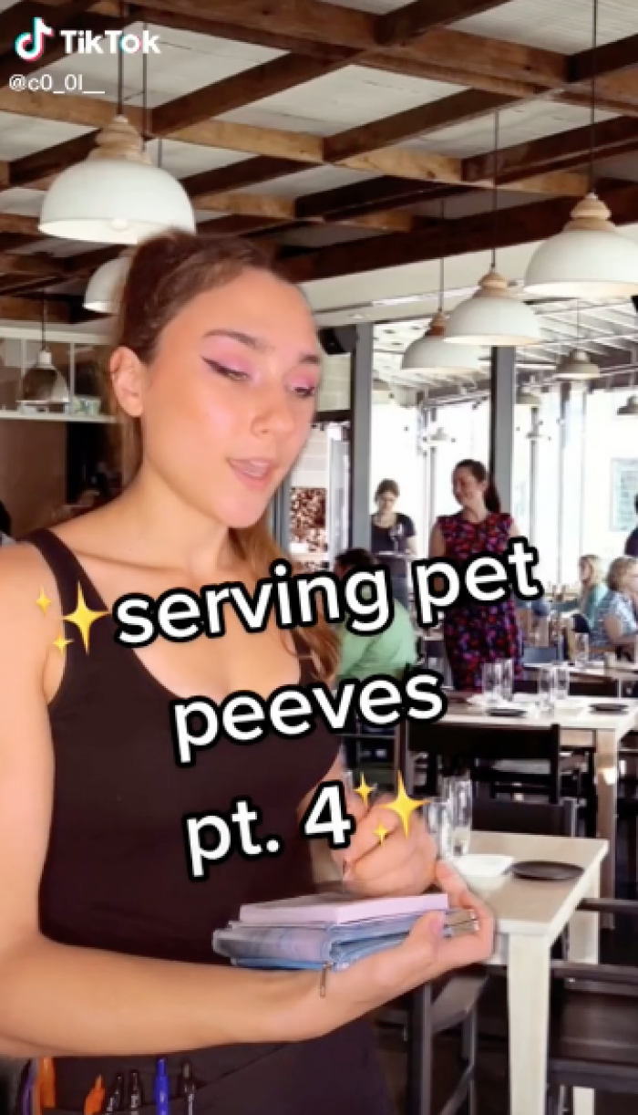 She also portrays a customer who refuses to accept the fact that the restaurant doesn’t serve sweet potato fries.