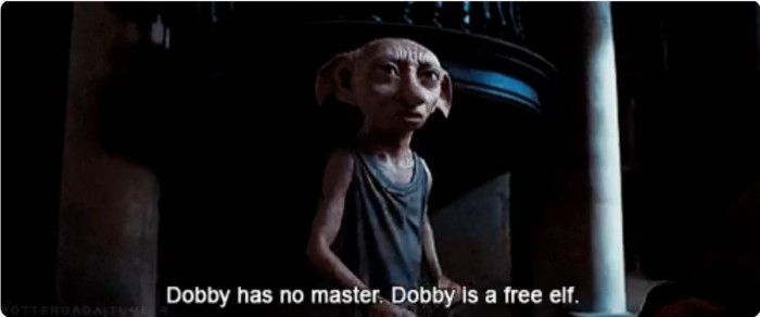 4. There wasn’t even a protest when they found out about the elves being enslaved, even though they were against it.