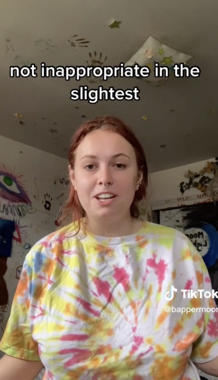 For the longest time, this Tiktoker would show up to work wearing a shirt without a bra