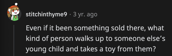 Someone stealing from a baby has people questioning their morals