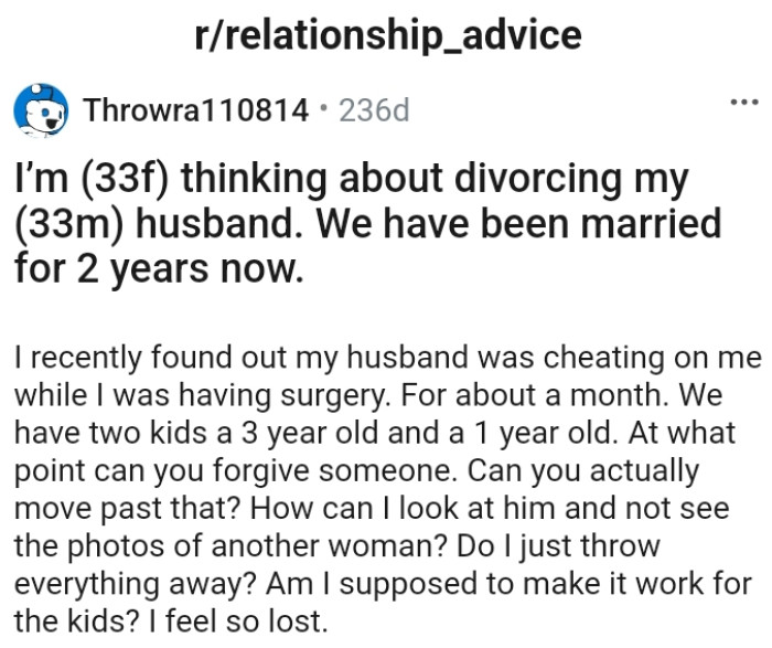 The OP Writes Down Her Short but Questioning Story