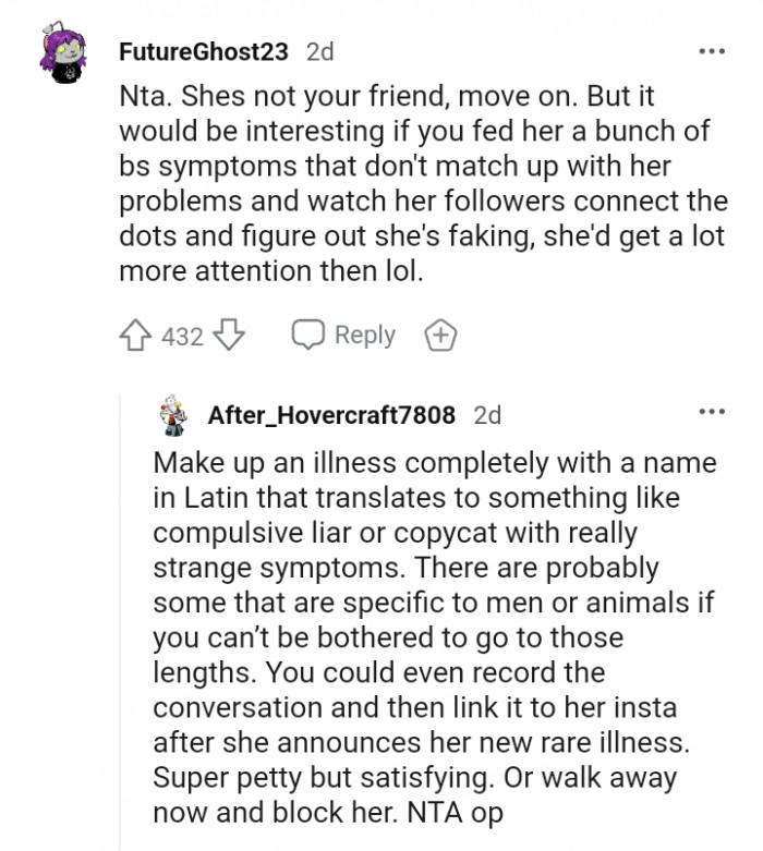 She'd get a lot more attention then