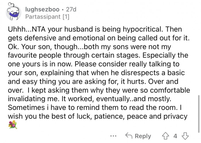 He doesn't like being called out.